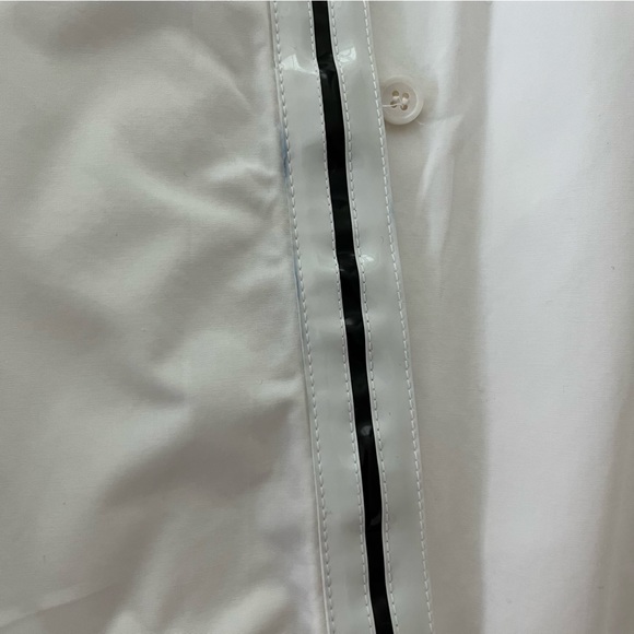Balenciaga patent leather collar white blouse shirt 38 - Picture 8 of 14